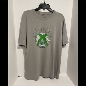 X-Box Spray Logo Men's Graphic Short Sleeve T-Shirt, Size  XL, Gray